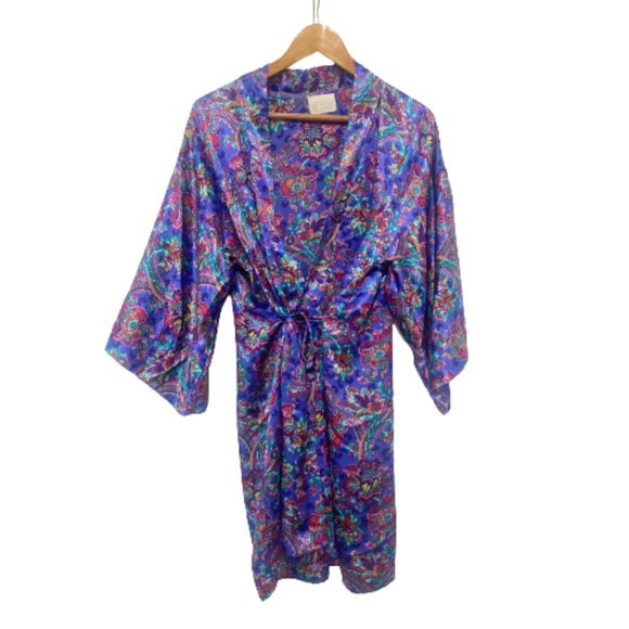 California Dynasty Vintage Floral Robe - Picture 1 of 9